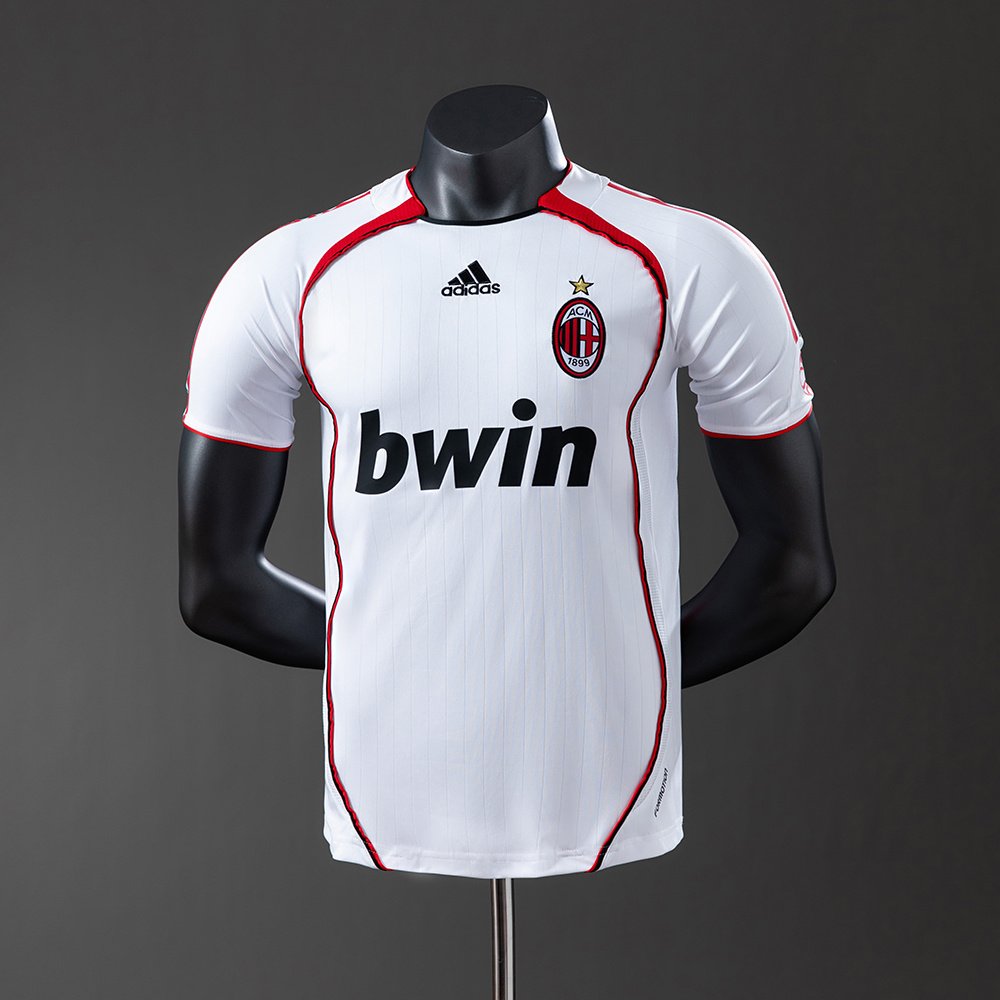 AC Milan 2007 2008 Home Retro Football Jersey
