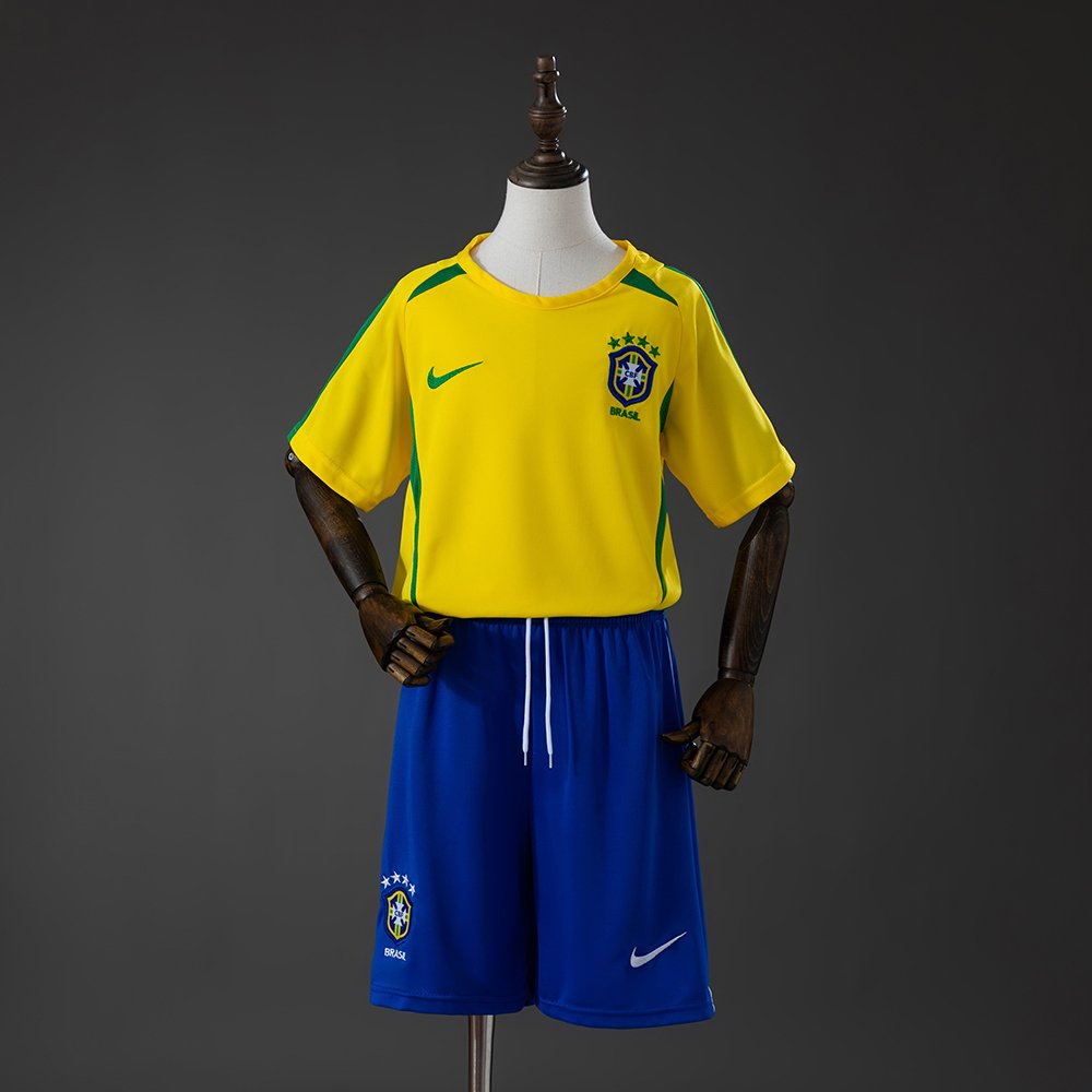 Brazil 2026 World Cup Home Kids Kit Football Jersey