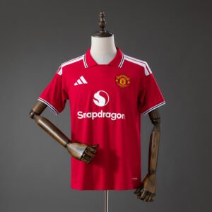 Manchester United 2025 Home Player Version Football Jersey