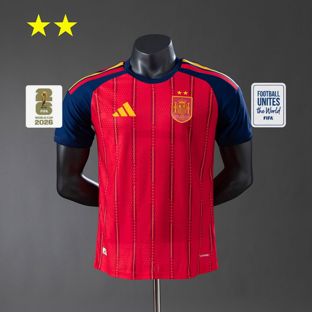 Spain 2026 World Cup Home Player Version Football Jersey